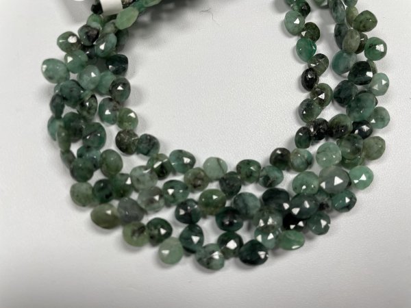 Brazilian Emerald Hearts  Faceted