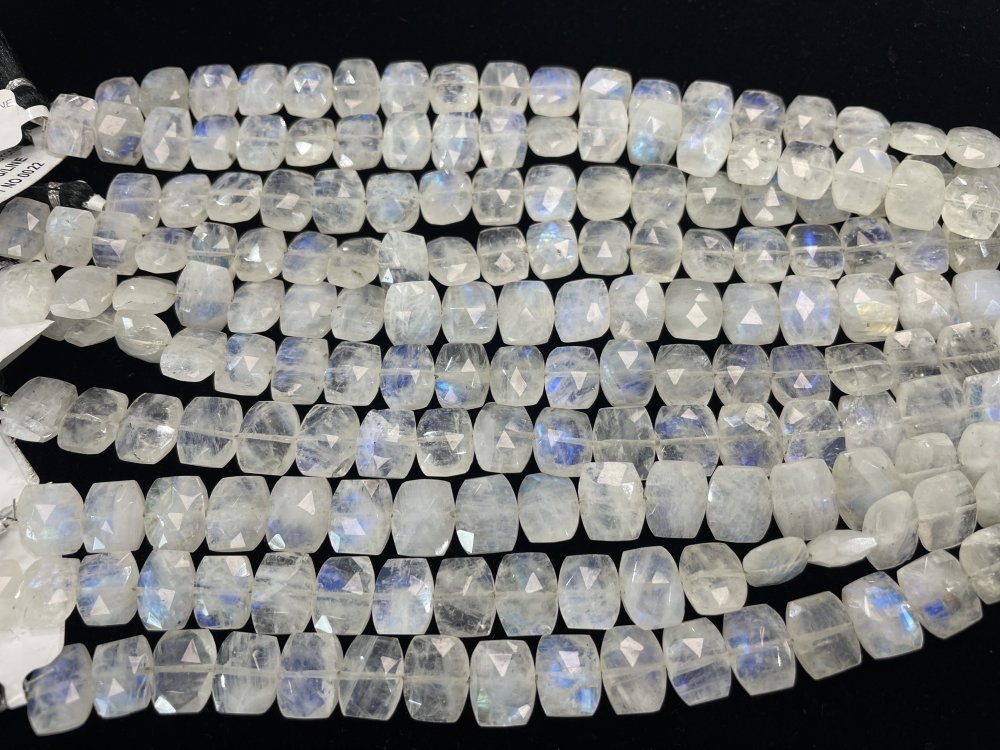 Rainbow Moonstone Barrels Faceted