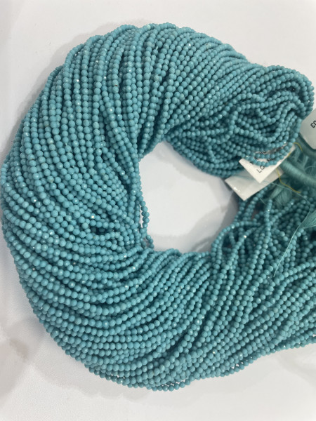 Turquoise Rondelle Faceted