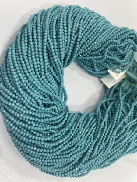 Turquoise Rondelle Faceted