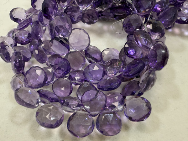 Amethyst Hydro Quartz Heart Faceted