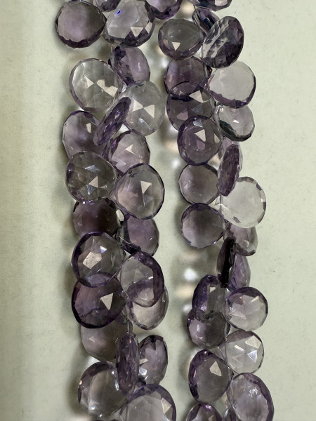 Amethyst Hydro Quartz Heart Faceted