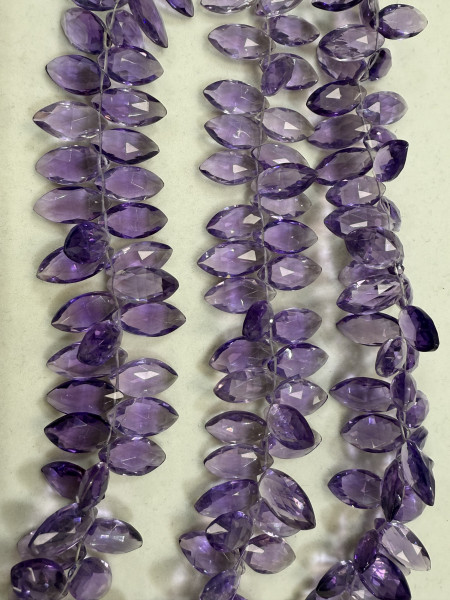 Amethyst Hydro Quartz Marquise Faceted