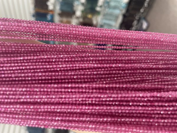 Pink Topaz Rondelle Faceted