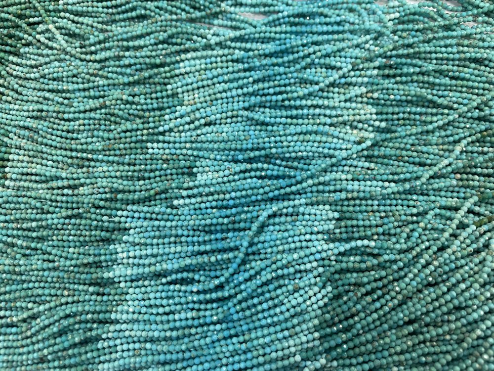 Shaded Turquoise Rondelle