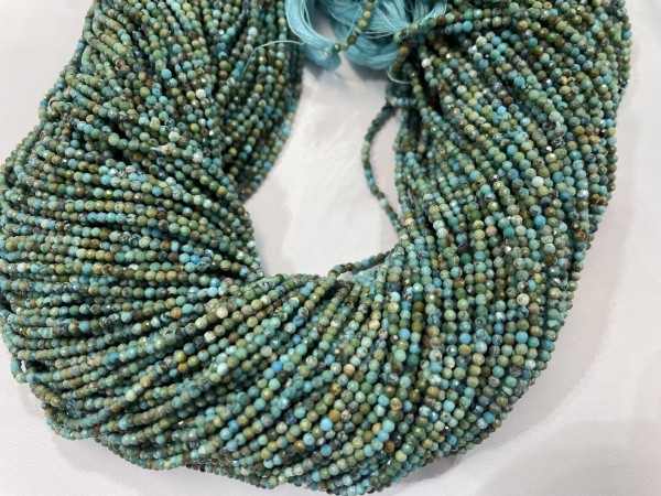 Shaded Turquoise Rondelle